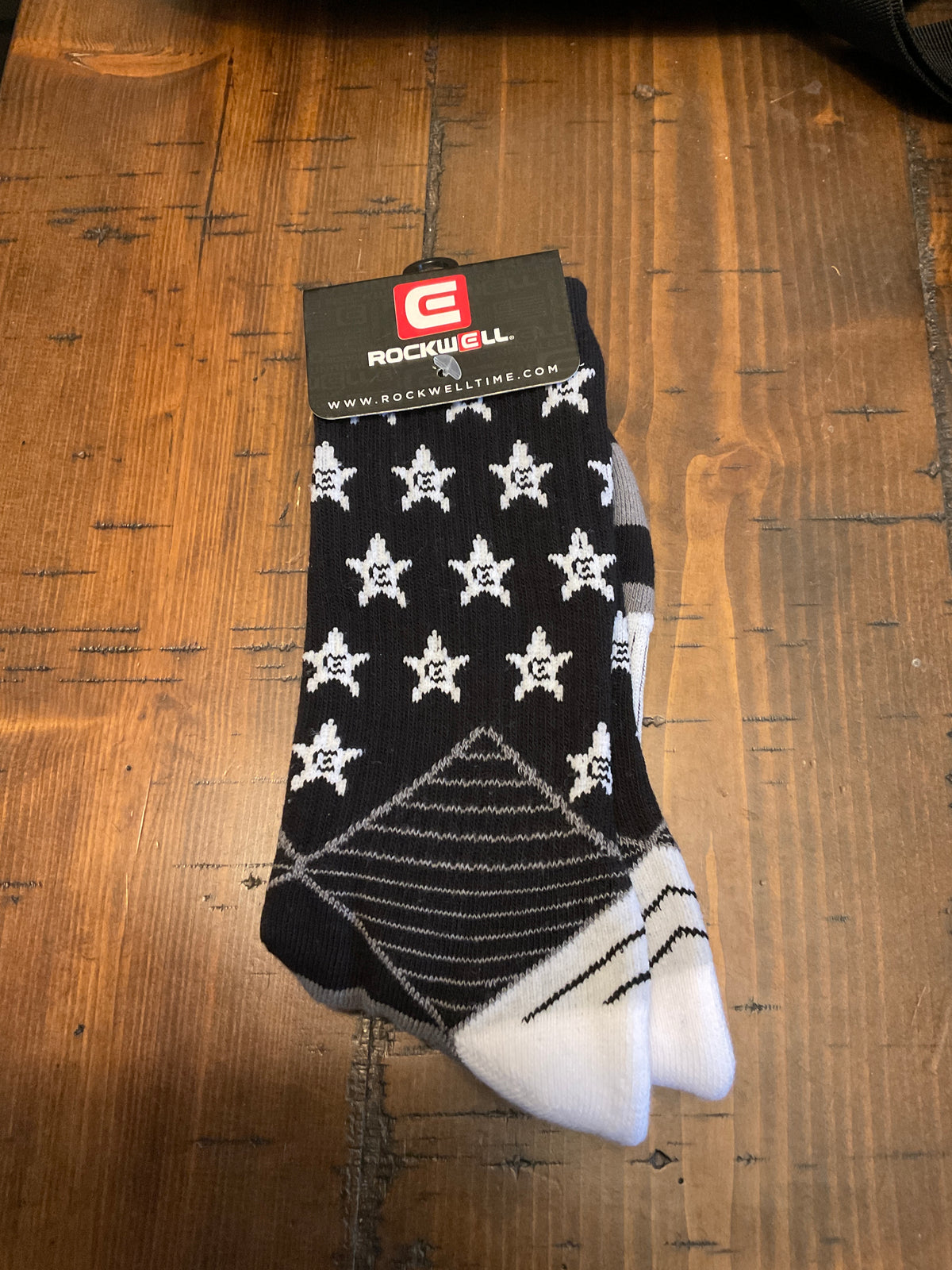 Sock-Blk/WhiteStars